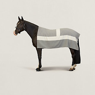 レア☆ エルメス インテリアラグ 馬着 HERMES レクタングル 《馬着》 - ホワイト | Hermès - エルメス-公式サイト
